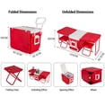 thumbnail image 1 of Heat 32L Rolling Cooler Ice Chest Camping Outdoor Picnic Portable Heat Insulation Box, 1 of 5