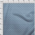 thumbnail image 2 of oneOone Polyester Spandex Teal Blue Fabric Asian Floral Block Sewing Craft Projects Fabric Prints By Yard 56 Inch Wide, 2 of 3