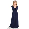 thumbnail image 3 of Robe Longue Décontractée à Fleurs pour Filles à Manches Longues avec Poches, Robes de Vacances, Robe Longue à Manches Longues pour Filles Longueur au Sol, 3 of 4