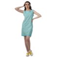 thumbnail image 3 of Moomaya Robe Tunique Décontractée Sans Manches à Fente Arrière en Coton d'Été Coupe Droite, 3 of 4