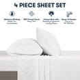 thumbnail image 5 of Sertapedic So Cool! 4pc Cooling Sheet Set - White, 5 of 5