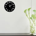 thumbnail image 3 of Math and Wall Clock 12 Inch Non Ticking Math and Decorative Wall Clocks for Living Room Laundry Room, 3 of 8