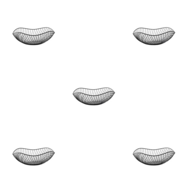 kurtrusly Sturdy And Durable Metal Fruit Baskets Large Capacity Open Wire Exquisite Appearance Wide black Oblique small 5Set