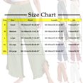 thumbnail image 4 of Plebaso Womens Wide Leg Pants Ruffle Hem Flowy Palazzo Pants Drawstring Casual Plain Vacation Beach Pants, 4 of 4