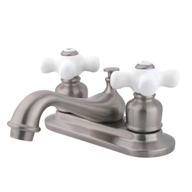 Kingston Brass KB608PX 4 Inch Center Lavatory Faucet - Satin Nickel