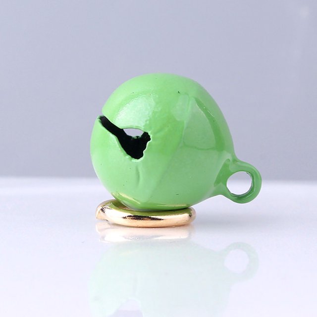 Pet Collar Bell Dog Collar Bell Cat Collar Bell Pet Pendant Accessories Pet Collar Bell Iron Pet Round One Piece Bell Collar Pendant Accessories With Keyring For Cats And DogsGreen