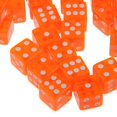 thumbnail image 4 of Milaget 100pcs 6-sided Game Dice 15mm Dice for Board Games and Teaching Math Orange, 4 of 9