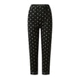 thumbnail image 4 of Kcodviy Pyjama Décontracté à Revers à Boutons pour Femmes, Court, à Pois, Imprimé, Deux Pièces, Pyjama d'Hiver pour Femmes, Pyjama à Manches Longues pour Femmes Grandes, Ensemble de Pyjama, 4 of 7