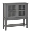 thumbnail image 1 of HOMCOM Modern Sideboard Buffet Cabinet Wood Console Table with Glass Doors, 1 of 10