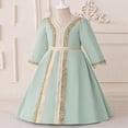 thumbnail image 4 of Summer Party Dress Muslim Infant Solid Lace Banquet Princess One Year Old, 4 of 9