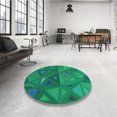 thumbnail image 4 of Ahgly Tapis Rectangulaire Lavable en Machine Intérieur Vert Printemps Transitionnel, 4 Pieds x 6 Pieds, 4 of 7