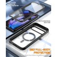 thumbnail image 5 of Poetic Guardian MagPro Case for Google Pixel 9 Pro XL 5G, [Compatible with MagSafe & Fingerprint ID], Black/Clear, 5 of 5