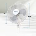 thumbnail image 4 of Hurricane Supreme 18 Inch 90 Degree Oscillating 3 Speed Wall Fan (2 Pack), 4 of 9
