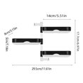 thumbnail image 3 of SSZMDLB Soap Box, Soap Dish, Three Layer Wall Mounted Soap Rack, No Drill Bathroom Soap Holder, Rotating Draining Rack for Shower, Space Saving Organizer for Countertop and Bathtub, 3 of 9