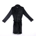 thumbnail image 2 of Fashion Mens Cotton Terry Cloth Bathrobe Shawl Collar Velour Spa Robe, 2 of 5