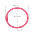 thumbnail image 2 of Unique Bargains 1.8' OD 1.5' ID Loose Leaf Rings Binder Ring Book Rings Steel for Scrapbook, Pink 10 Pack, 2 of 6
