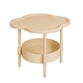thumbnail image 2 of Antqov Bedside Table Bedroom Small Storage Rack Home Sofa Mini Cabinet Mobile Table, Nightstand for Bedroom, 2 Tier Side Table with Storage Shelf for Living Room, 2 of 9