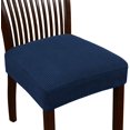 thumbnail image 1 of Stretch Jacquard Chair Seat Covers Seat Covers for Dining Room Chair Covers Chair Seat Slipcovers Removable Washable Chair Seat Cushion Slipcovers for Dining Room (8 Pack, Navy), 1 of 7