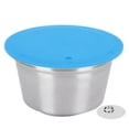 thumbnail image 2 of Reusable Stainless Steel Coffee , Refillable Pod with Pressed Powder Cover for  Machines, Easy to Clean, Brews Delicious Coffee,, 2 of 8