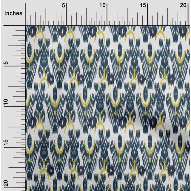 oneOone Polyester Lycra Tissu Arbre Style Ikat Tissu à Coudre Imprimé BTY 56 Pouces de Large