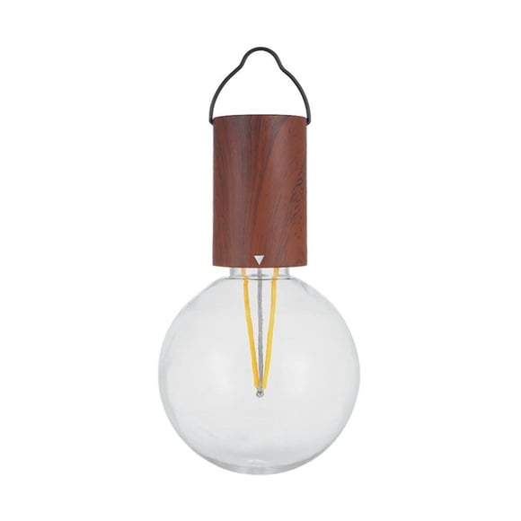 Camping Lantern The Bulb Night Light with Clasp IP44 Waterproof Black Conical Lamp