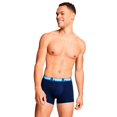 thumbnail image 3 of PUMA Men Boxer Trunks, 2-Pack - Everyday Basic Boxers 2P, Cotton Stretch, Solid Colour Blue L (Large), 3 of 7