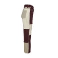 thumbnail image 3 of Kmbangi Jeans à Blocs de Couleur Patchwork pour Femmes + Pantalon en Denim Taille Haute, 3 of 9