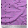 thumbnail image 2 of Soimoi Purple Modal Satin Fabric Butidar Jamdani Decor Fabric Printed Yard 42 Inch Wide, 2 of 2