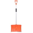 thumbnail image 1 of Portable Snow Shovel, Snow Shovel Aluminum Alloy Material Large Capacity D Shaped Handle Compact Practical Durable Wearable  For Sand For Animal Feces, 1 of 8