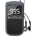 thumbnail image 1 of Radio Portable AM/FM avec Haut-Parleur, Mini Radio de Poche à Transistor avec Écran LCD, Écouteur Stéréo de Radio Numérique, Radio Baladeur avec Batterie Rechargeable 900 mAh, Meilleure Radio de Réception pour la Marche, 1 of 7
