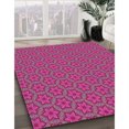 thumbnail image 3 of Ahgly Company Machine Washable Indoor Rectangle Transitional Deep Pink Area Rugs, 2' x 3', 3 of 7