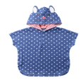 thumbnail image 1 of Poncho à Manches Courtes Unisexe Enfant Imprimé Animal Robe à Capuche 1-6 Ans, 1 of 6