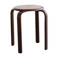 thumbnail image 1 of Lipstore Solid Wood Round Stool, Stackable Stool, Modern and Practical, Wooden Stool for Walnut, 1 of 8