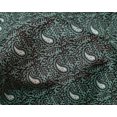 thumbnail image 4 of oneOone Silk Tabby Fabric Leaves & Paisley Block Printed Craft Fabric BTY 42 Inch Wide, 4 of 4