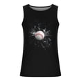 thumbnail image 4 of LSLJS Débardeurs de Baseball pour Hommes Été Décontracté Sans Manches T-Shirt Hauts à Imprimé de Baseball, 4 of 4