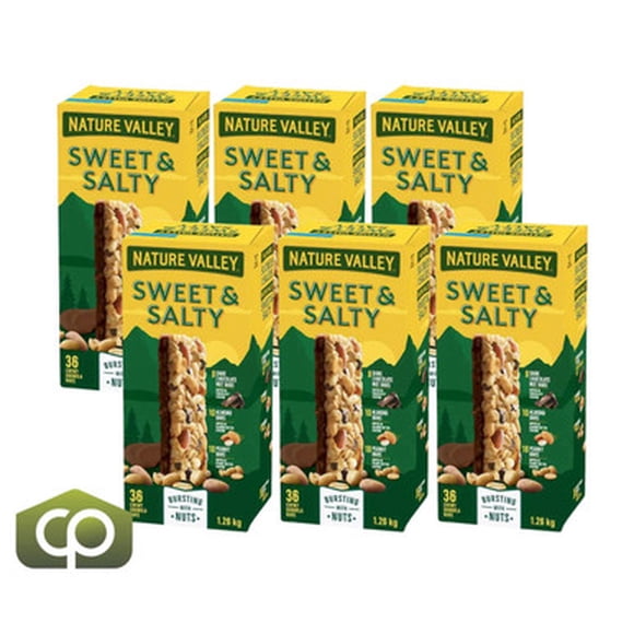 Nature Valley Sweet & Salty Granola Bars - 36 Bars x 35g (6/Case)
