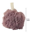thumbnail image 2 of Gentle Exfoliating Bath Sponge with Rich Lather - Soft Double-Toned Shower Puff with Hanging Loop for Easy Cleaning and Storage, 2 of 7
