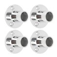 thumbnail image 1 of Raccord de Rail à Main, 4 Pcs Base de Rail à Main Ronde de 1 Pouce pour Yacht, 1 of 7