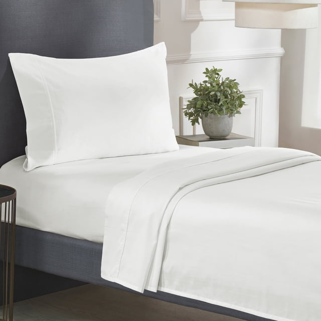 California Design Den Sheet Sets, Natural 100% Cotton Sheets, Soft Luxury 400 Thread Count Sateen Bedding Sheets Set, Deep Pocket Cooling Sheets