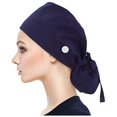 thumbnail image 2 of Scrub Cap With Buttons Bouffant Hat With Sweatband for Womens and Mens, 2 of 3