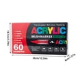 thumbnail image 2 of Binwennn Rocks for Painting Stellaya Acrylic Markers For Coloring Books Stellaya Straight Liquid Acrylic Marker Acrylic Paint Markers Set For Adult Coloring Paint Pens Acrylic Markers Tip 2ML, 2 of 2