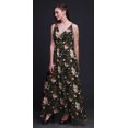thumbnail image 3 of Bimba Robe Longue de Villégiature à Imprimé Floral pour Femmes, à Cordon, Bretelles Spaghetti, Tenue de Plage - Moyen, 3 of 6