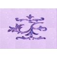 thumbnail image 1 of Ahgly Company Machine Washable Indoor Rectangle Transitional Heliotrope Purple Area Rugs, 5' x 7', 1 of 7
