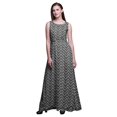 thumbnail image 1 of Bimba Check Printed Women Sleeveless Gown Chic Style Long MaxiDress-Medium, 1 of 6