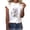 White, variant on T Shirts for Women Fashion Womens Fashion Flowers Print Harajuku Female Round Neck Loose T-Shirt