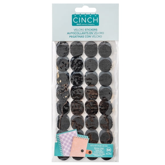 We R Memory Keepers Cinch Hook & Loop Stickers 64/Pkg60000612