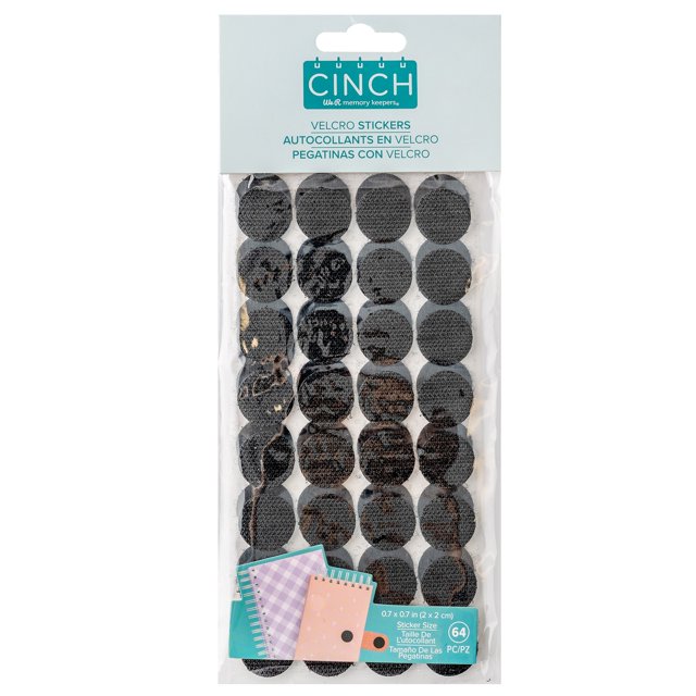 We R Memory Keepers Cinch Hook & Loop Stickers 64/Pkg60000612