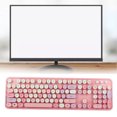 thumbnail image 4 of Ensemble Clavier et Souris Mignon pour Bureau, 104 Touches, Sensation Mécanique, Style Rétro de Machine à Écrire, Connexion USB, Compatible, 4 of 7