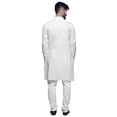 thumbnail image 3 of Atasi Solid Indian Fashion For Men Cotton Slub Button Down Kurta For Men, 3 of 6