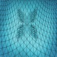 thumbnail image 1 of Ahgly Company Machine Washable Indoor Square Transitional Dark Cyan Green Area Rugs, 7' Square, 1 of 7